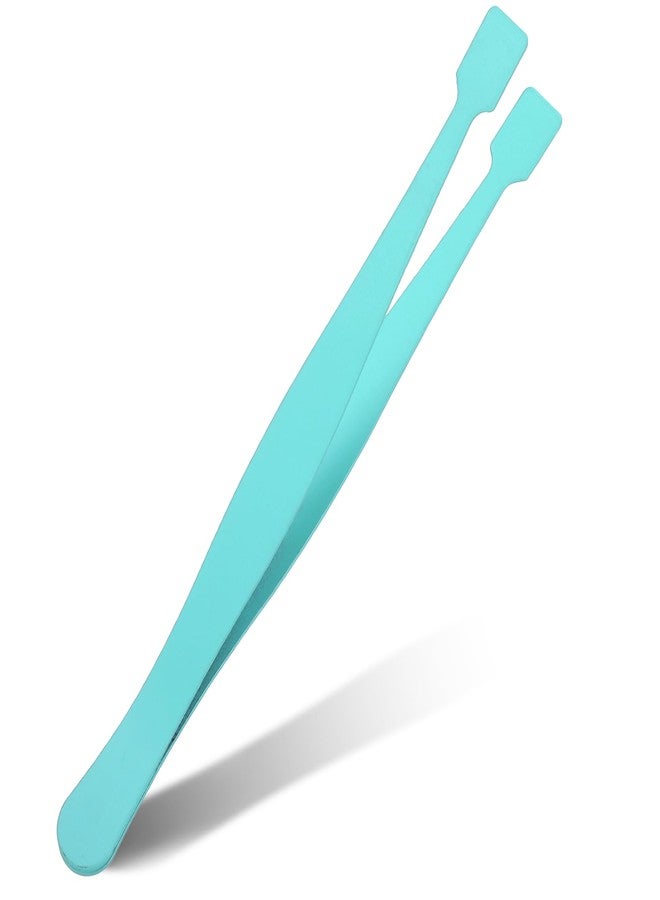 Exircy Lash Cluster Tweezers Kit for Individual Eyelash Clusters Stainless Steel Applicator Professional Flat-Tip Applicator for DIY Extensions Safe Blunt Design Ergonomic Handle Easy for Beginners (Blue) - Image 1